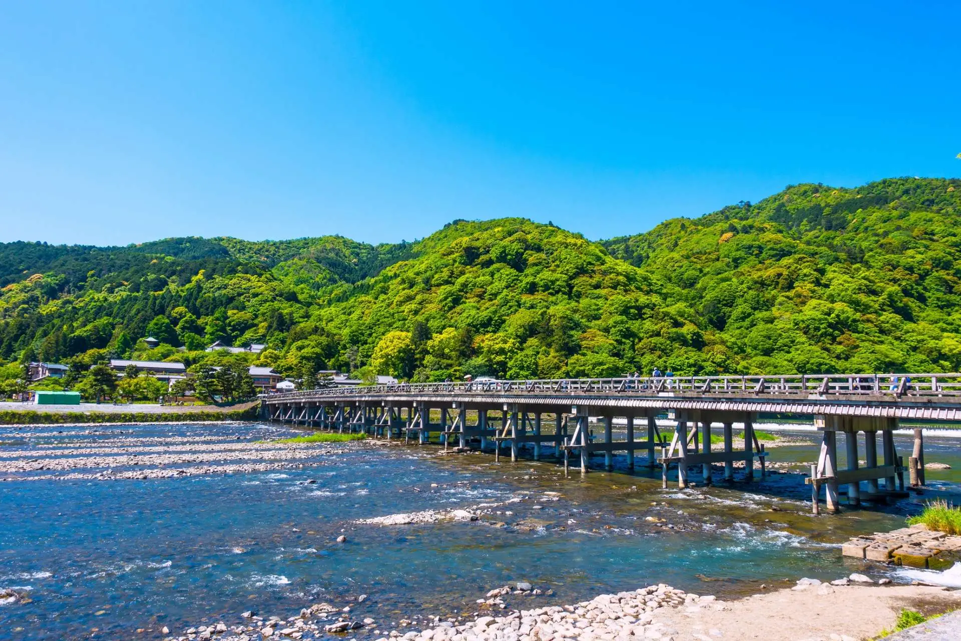 Bridge near Hoshinoya Kyoto