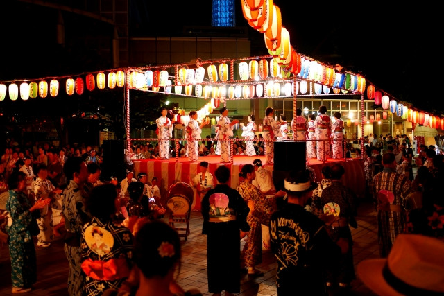 Local summer festival in rural Japan